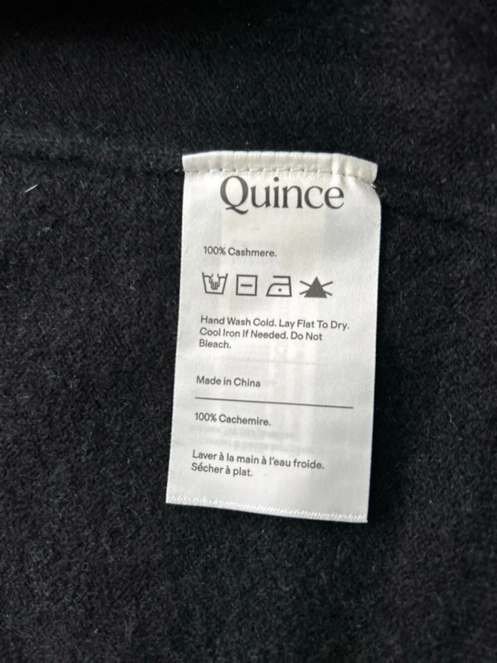 Quince Mongolian Cashmere Duster Cardigan Sweater Black Size M - Picture 14 of 16